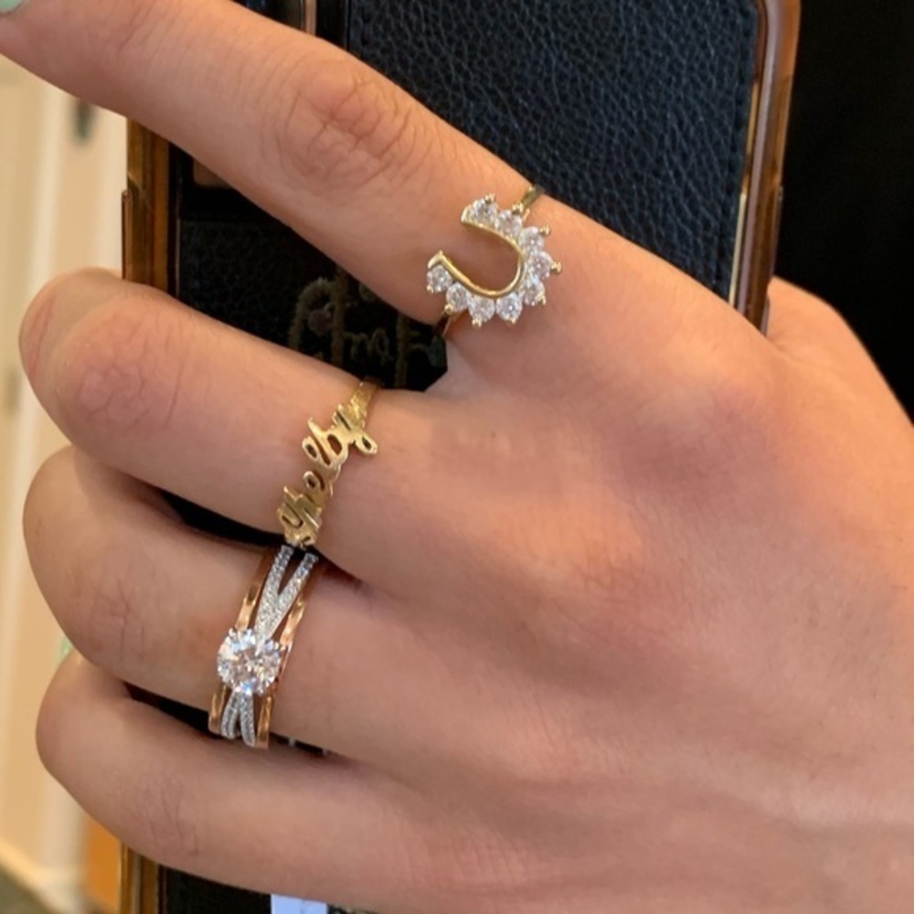 Rose Gold plated 1ct Lab Diamond Engagement Ring 8